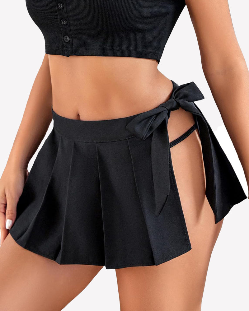 Pleated Mini Skirt Role Play Skirts