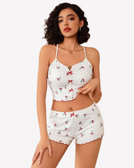 Ribbed Cami Pajama Set 2 Piece PJ Set