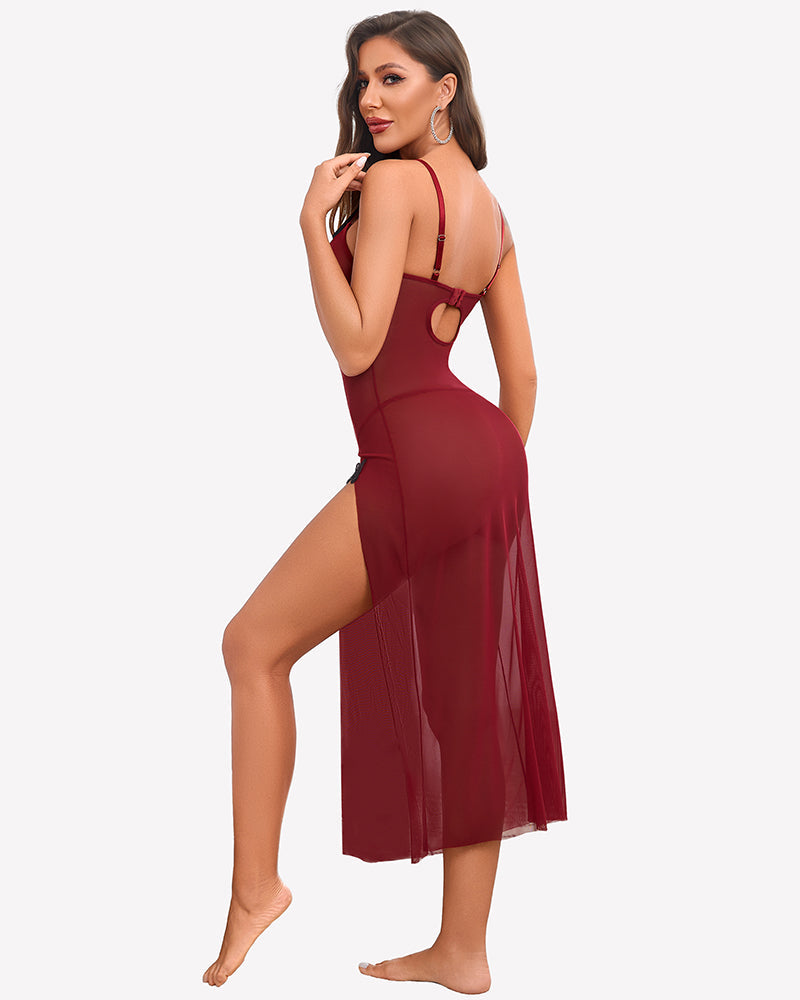 Exotic Nightgowns Sheer Maxi Nightdress