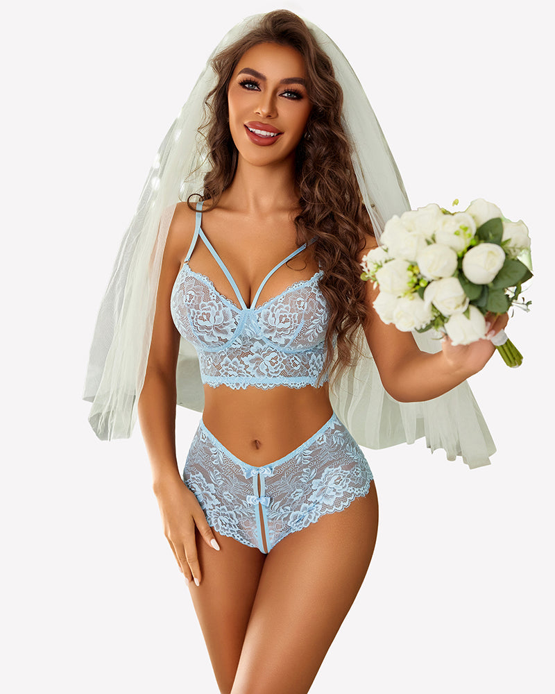 Lace Bra and Panty Sets 2 Piece Outfits