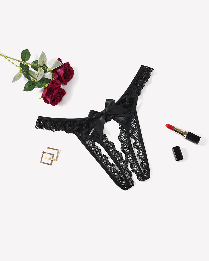 Low Rise Briefs Floral Lace Thong