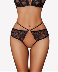 Strap Cheeky Underwear Floral Lace Panties