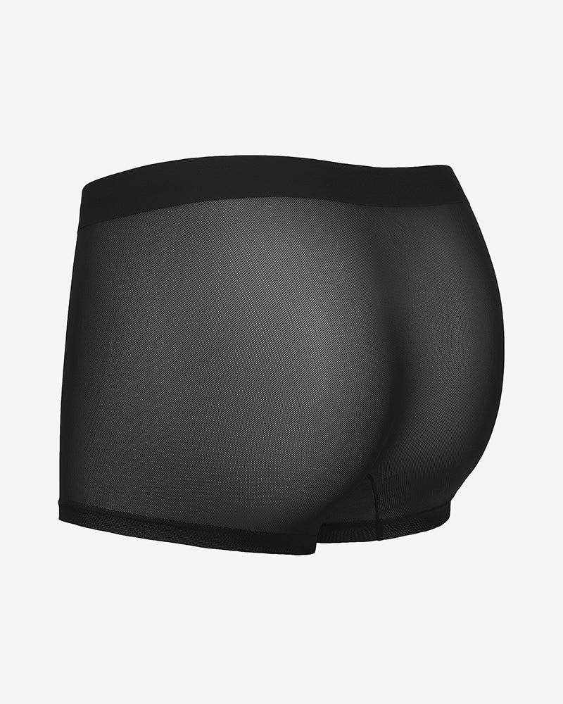 Men's Mesh Boxer Briefs Breathable Stretch Trunk Sexy Lingerie Underwear