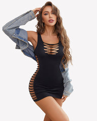 Fishnet Badydoll Hollow Out Dresses