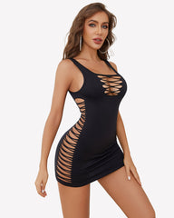 Fishnet Badydoll Hollow Out Dresses