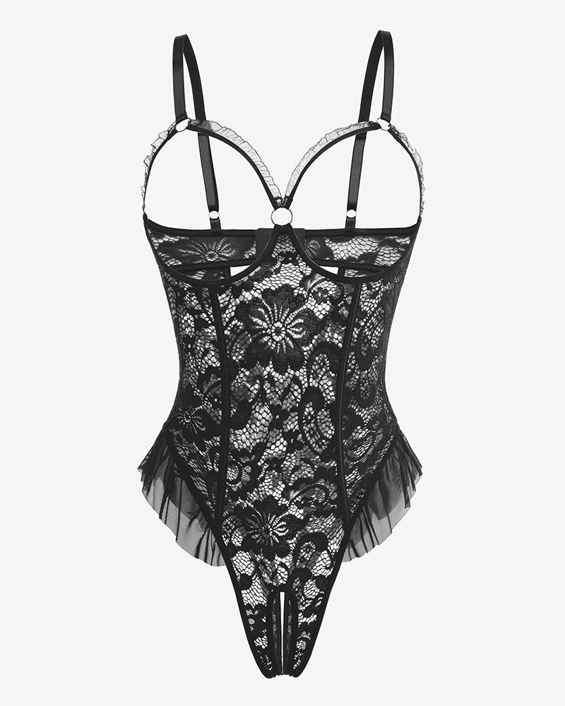 Lace One Piece Bodysuit Mini Teddy