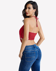 Flowy Cami Halter Tops Going Out Crop Top Mesh Tank Top