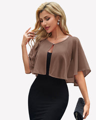Women's Chiffon Shawl Wrap ¡§C Evening Wedding Cape Bolero Cover Up