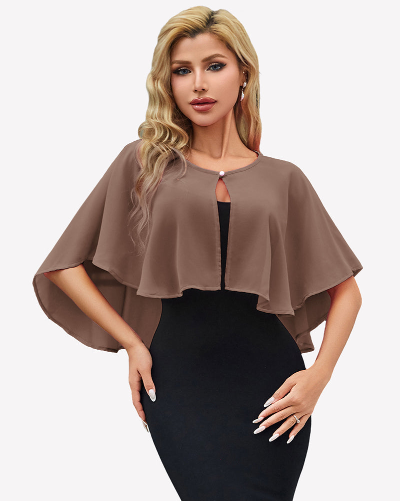 Women's Chiffon Shawl Wrap ¡§C Evening Wedding Cape Bolero Cover Up