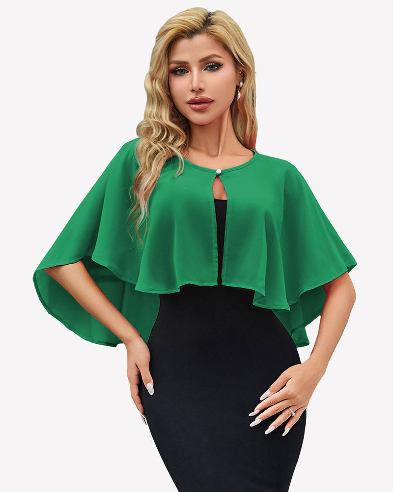 Women's Chiffon Shawl Wrap ¡§C Evening Wedding Cape Bolero Cover Up