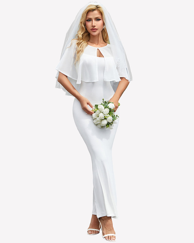 Women's Chiffon Shawl Wrap ¡§C Evening Wedding Cape Bolero Cover Up