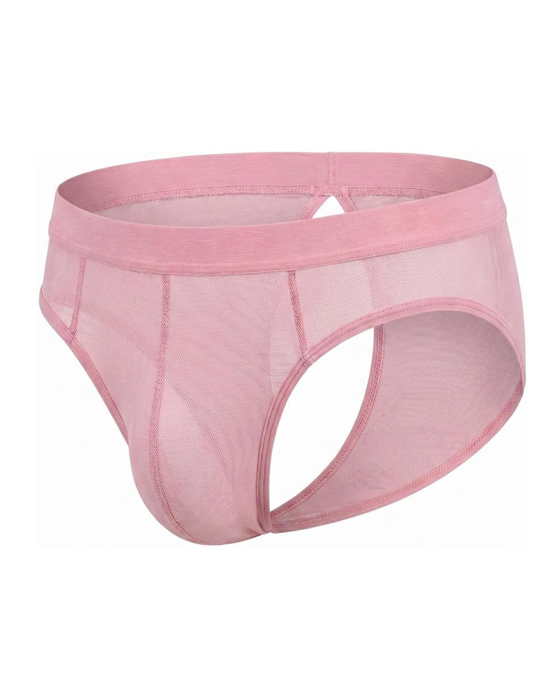 Men's Cut-Out Mesh Low Rise Thong