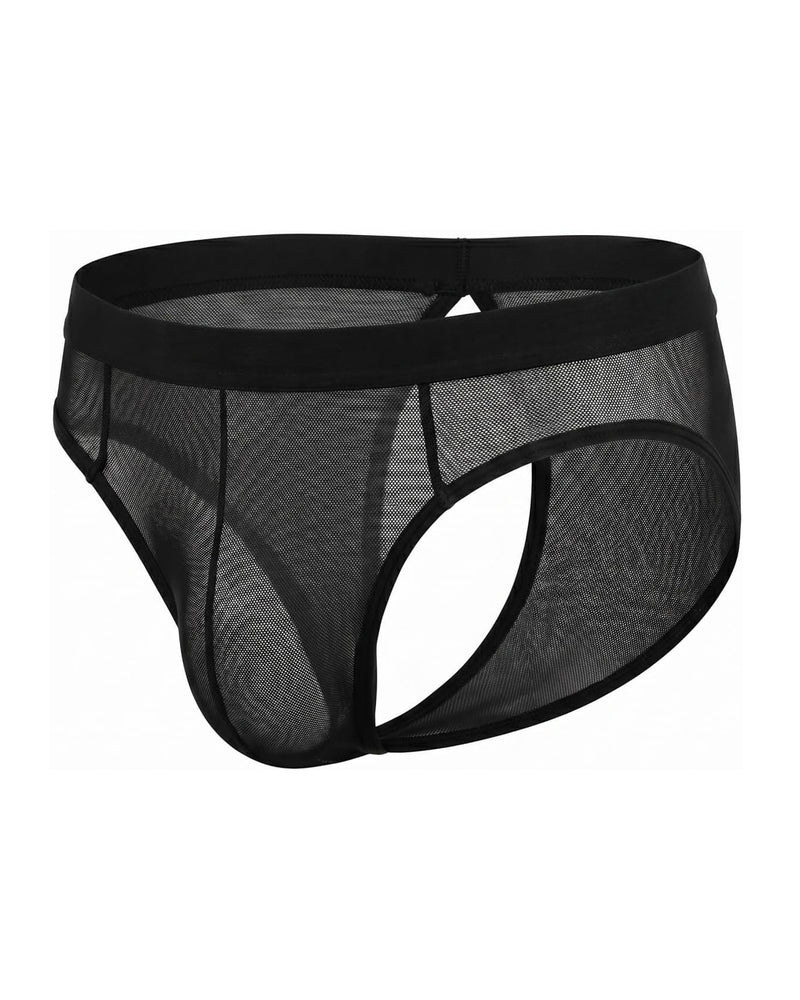 Men's Cut-Out Mesh Low Rise Thong
