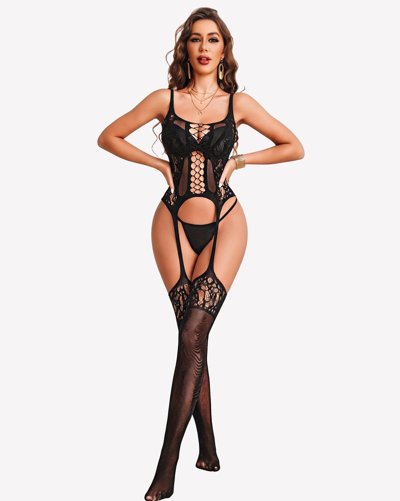 Fishnet Bodysuit Mesh Body Stocking Club Rave Outfit