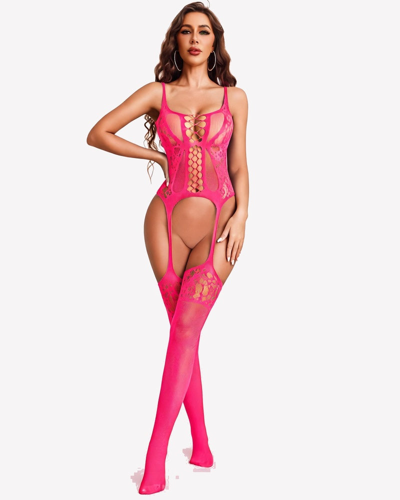 Fishnet Bodysuit Mesh Body Stocking Club Rave Outfit