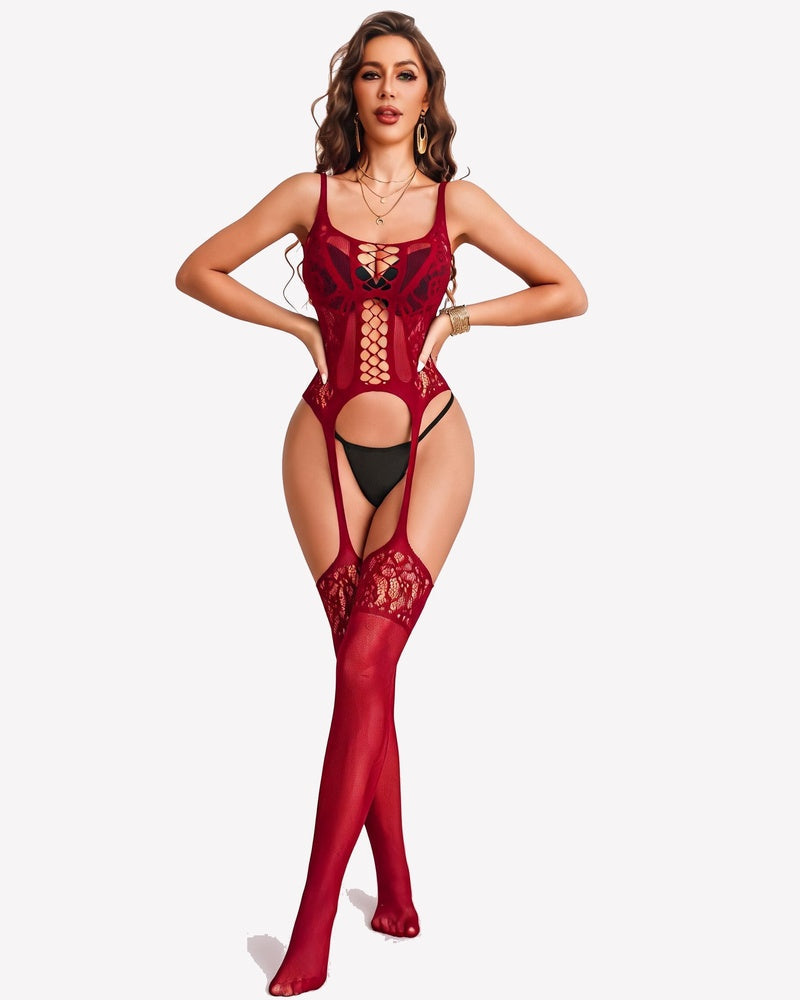 Fishnet Bodysuit Mesh Body Stocking Club Rave Outfit