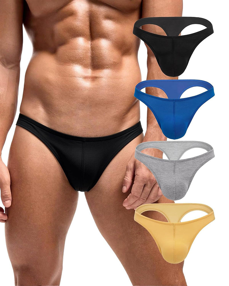 Men's Soft Stretch Thong G-String Underwear 3-Pack