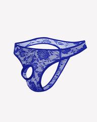 Men's Lace Open Front Bikini Briefs Low Rise Sexy Underwear