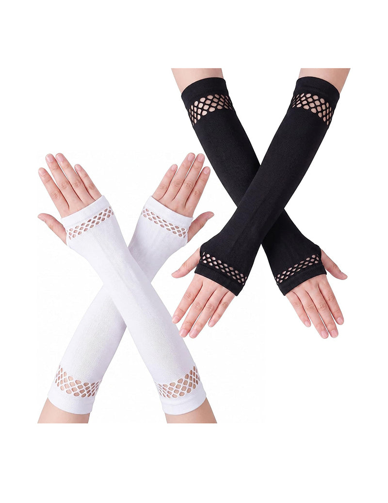 Long Fingerless Arm Warmers Oversleeve Gloves