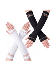 Long Fingerless Arm Warmers Oversleeve Gloves