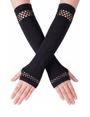 Long Fingerless Arm Warmers Oversleeve Gloves