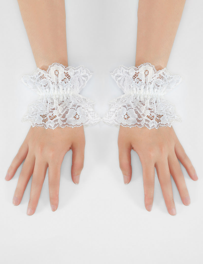 Lolita Lace Wrist Cuff Bracelet Gothic Cosplay