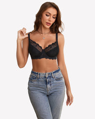 Lifting Lace Underwire Bra for Large Bust
