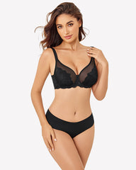 Lace Bra Full Coverage Mesh Bra