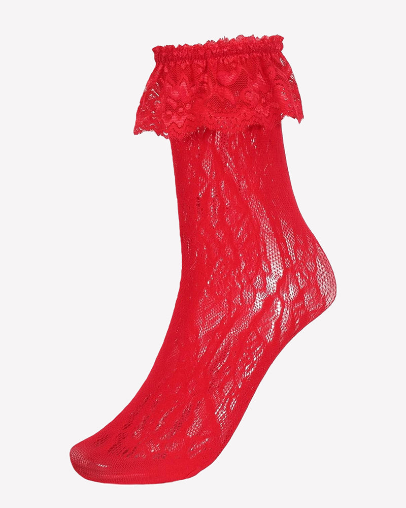 Ruffle Cuff Lace Anklet Socks