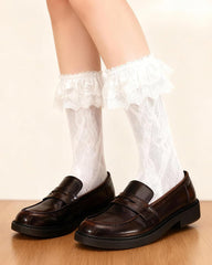 Ruffle Cuff Lace Anklet Socks