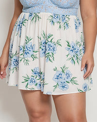 Plus Size Floral Comfy Lace Babydolls