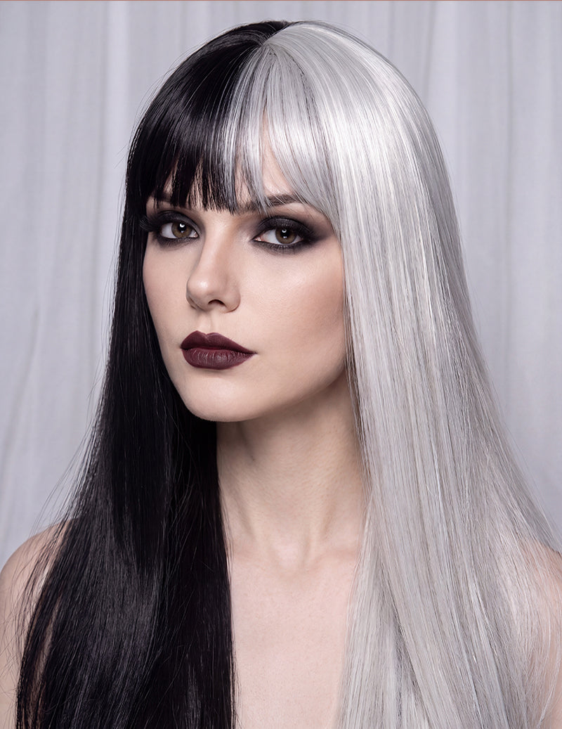 Extra Long Straight Sleek Bangs Wig