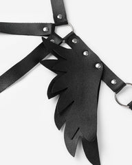 SM Supplies Stud Rhinestone Leather Wings