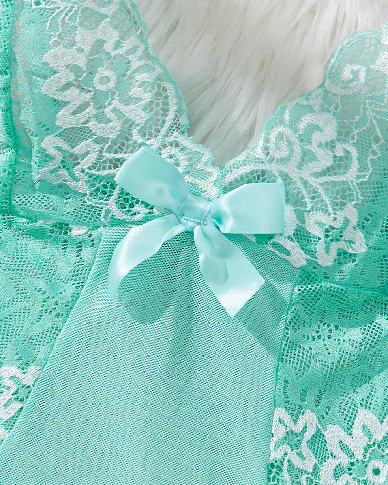 Limited Light Green Asymmetric Babydoll