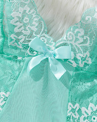 Limited Light Green Asymmetric Babydoll