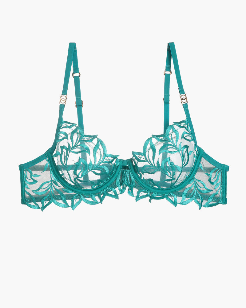 Embroidered Lace Bra