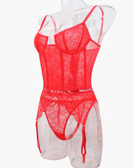 Push Up Corset Bra and Panty Sets