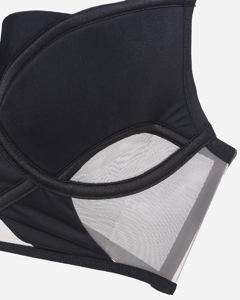 Push Up Mesh Hollow Bra