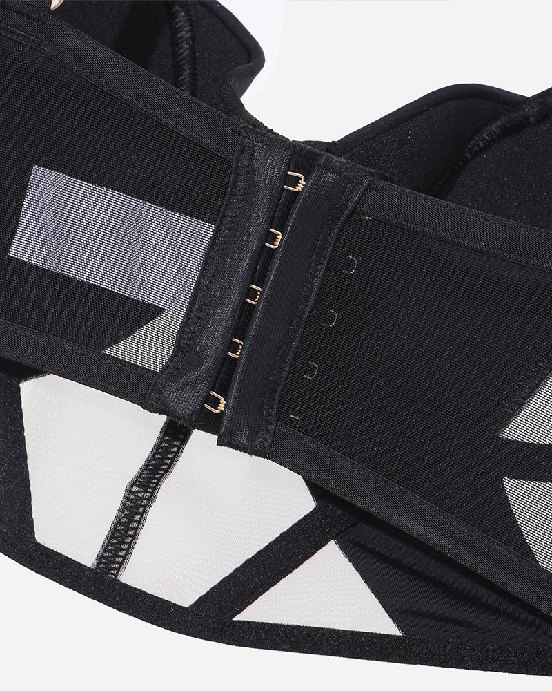 Push Up Mesh Hollow Bra