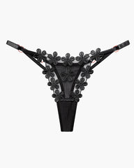 Flower Embroidery Mesh Lace Panties
