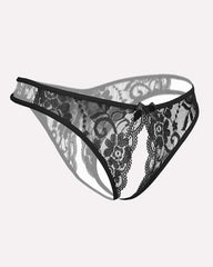 Lace Bows Open-Cut Panties