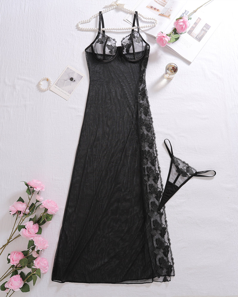Erotic Pajamas Mesh Sleep Nightgown