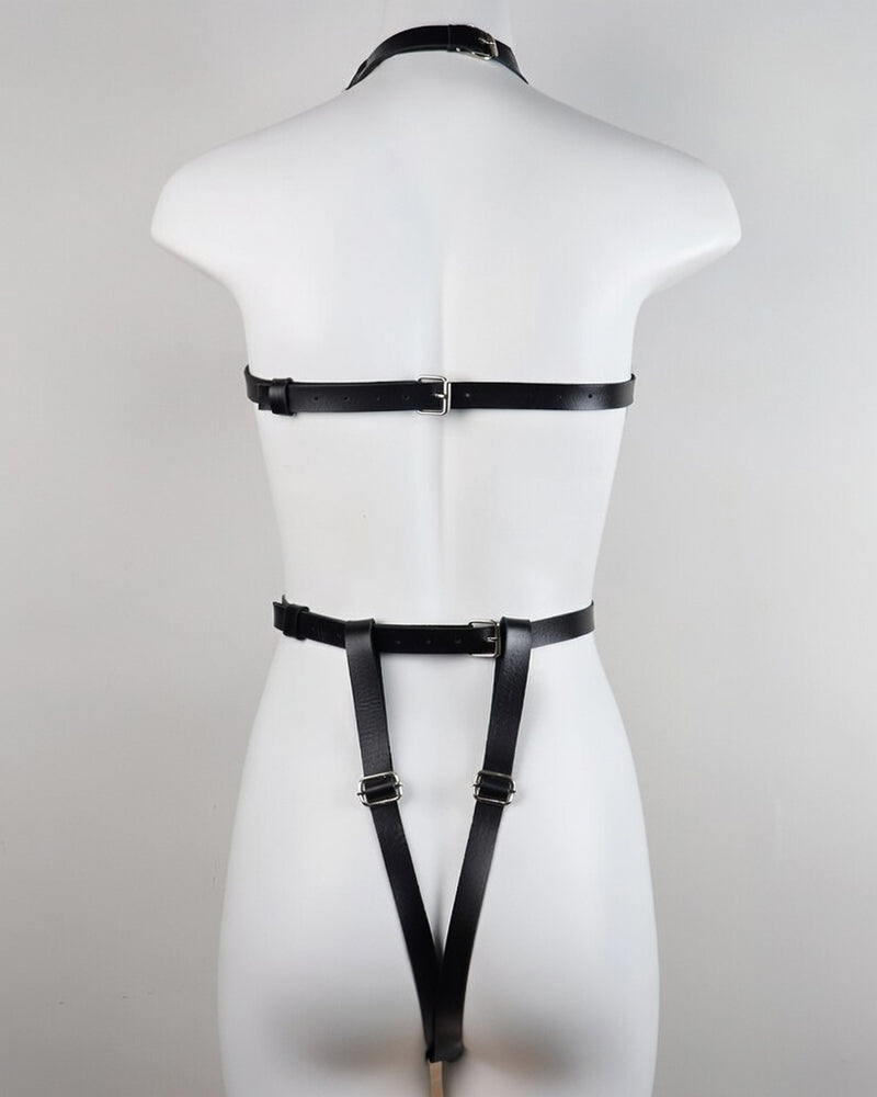 PU Leather Harness Belts Full Body Bondage
