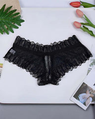 ⚡Flash Sale-Plus Size Floral Lace Crisscross Panties
