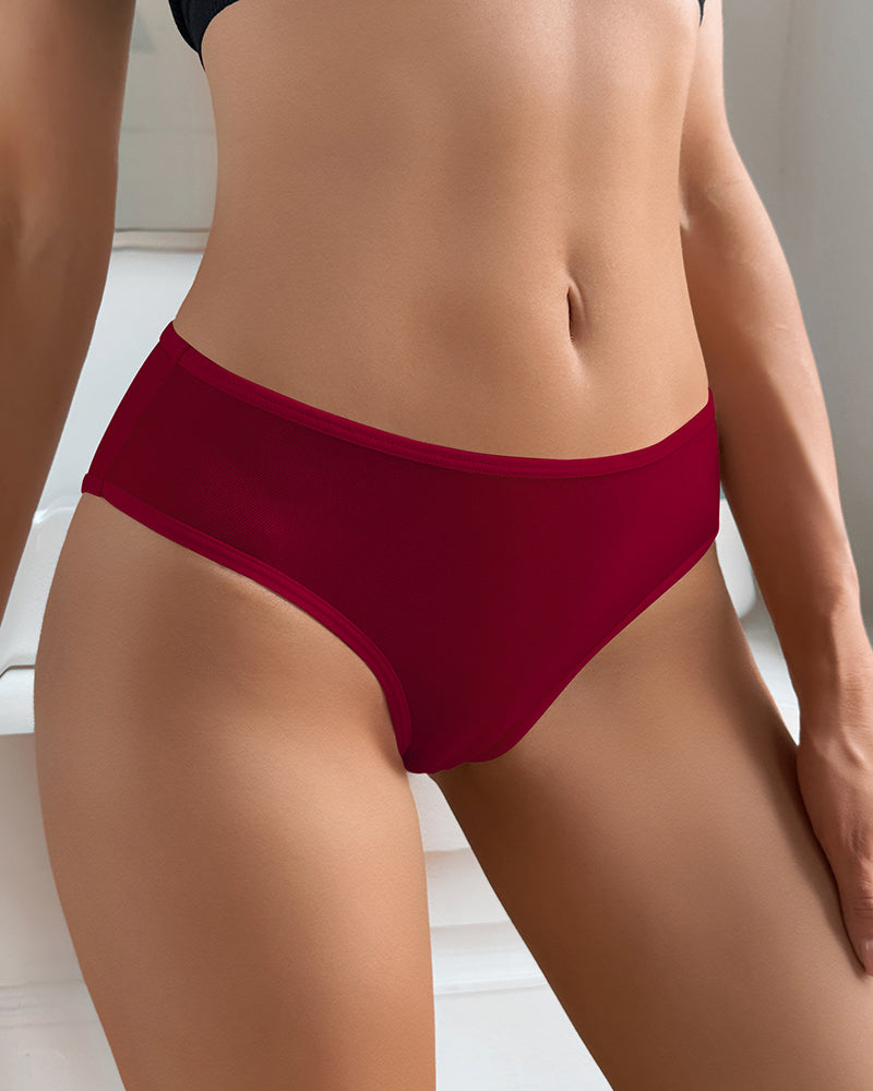 Sexy Sheer Mesh Open-Back Panties ¨C Cheeky High-Cut Briefs