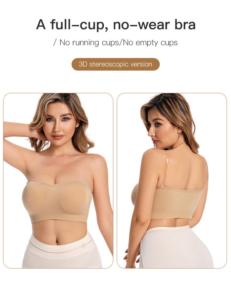 Strapless Bandeau Bra with Removable Pads