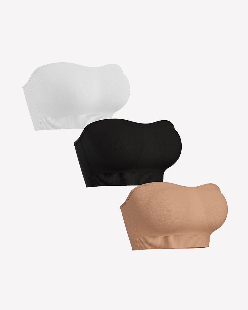 Strapless Bandeau Bra with Removable Pads