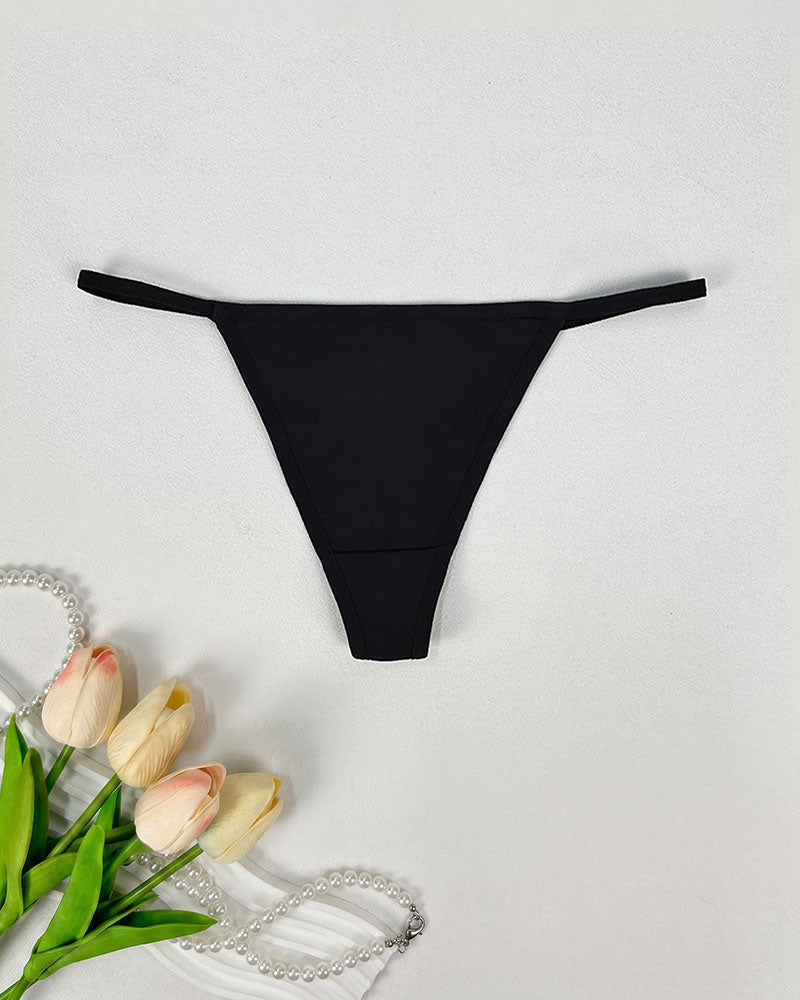 Seamless Thong Panties - Soft Coverage Low Rise Underwear