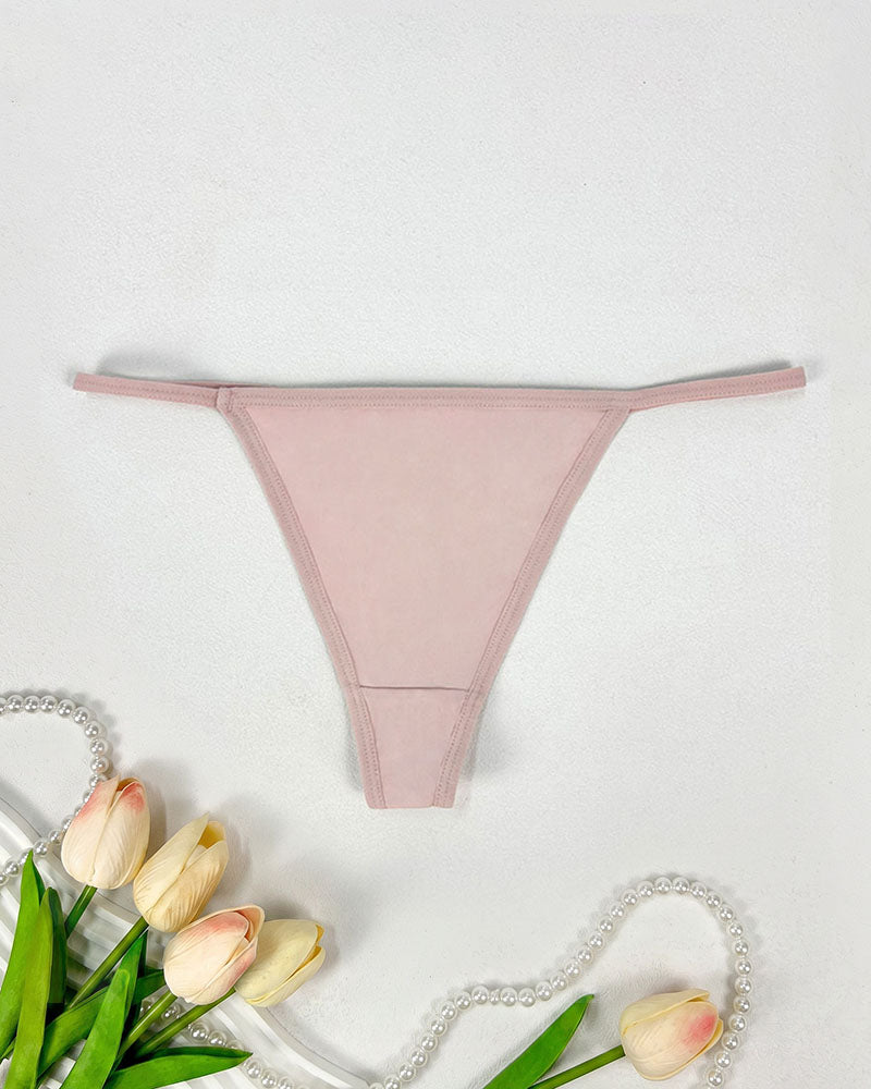 Seamless Thong Panties - Soft Coverage Low Rise Underwear