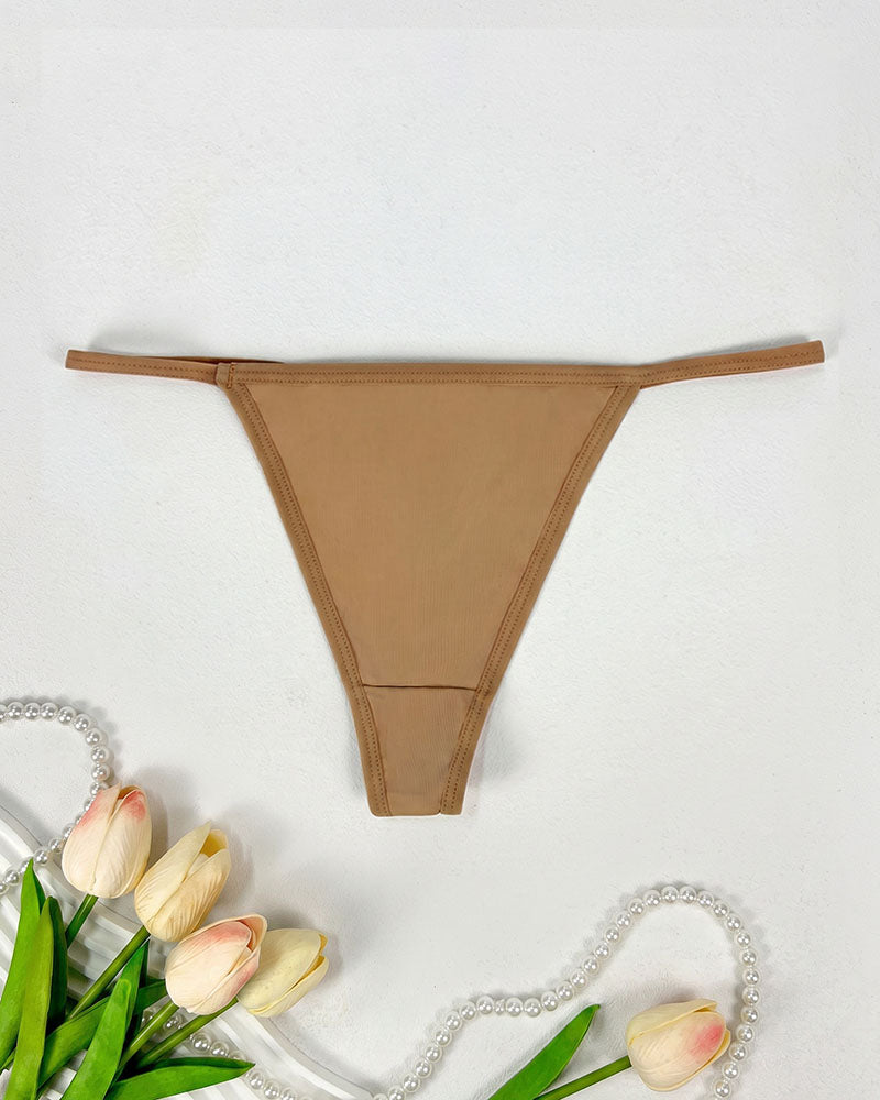 Seamless Thong Panties - Soft Coverage Low Rise Underwear